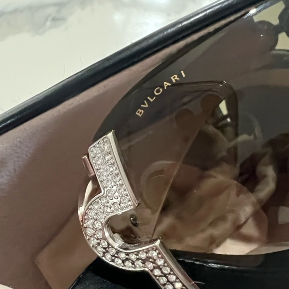Bvlgari Women\'s Sunglasses - Black and Silver main image 4